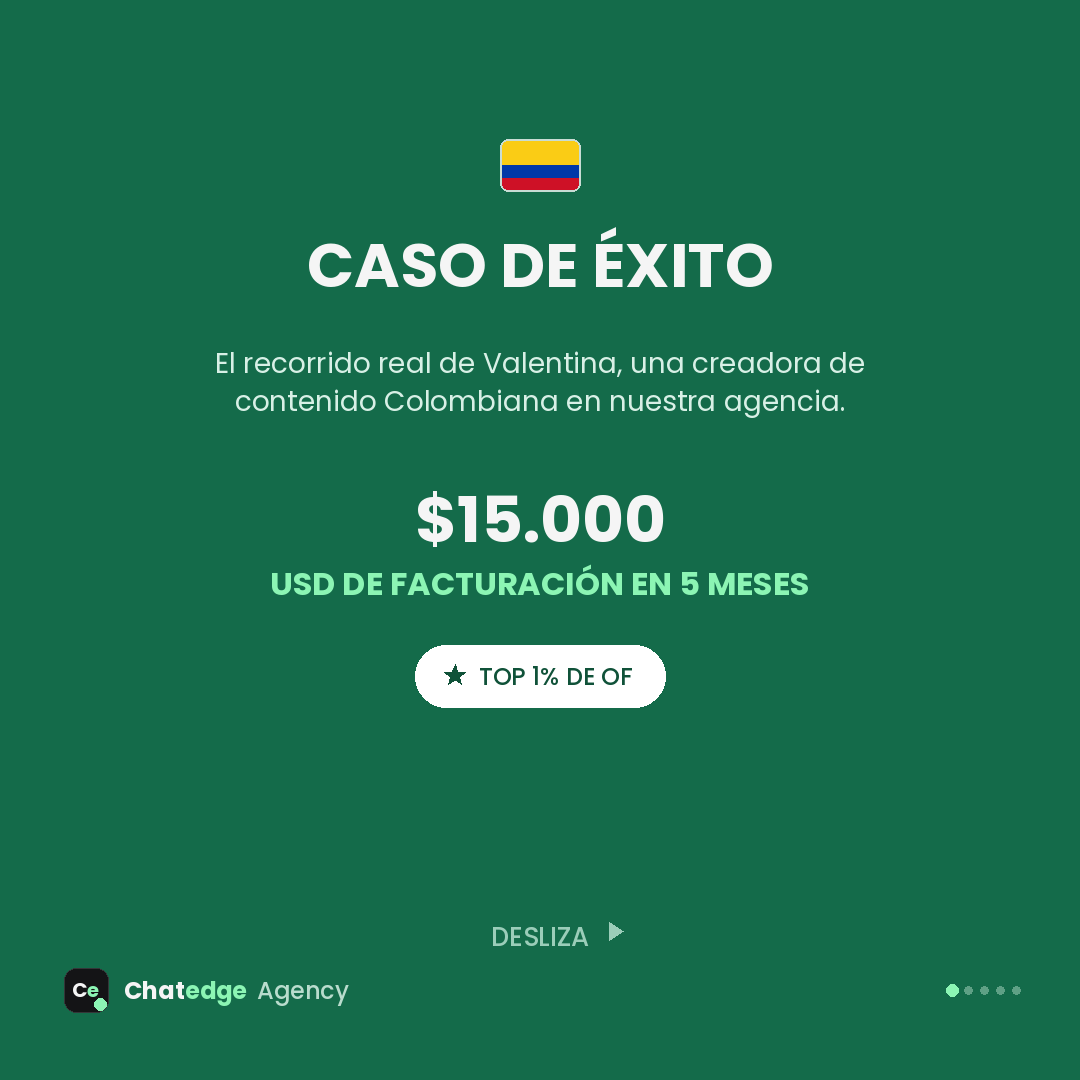 Caso de éxito Valentina: $15.000 USD en 5 meses